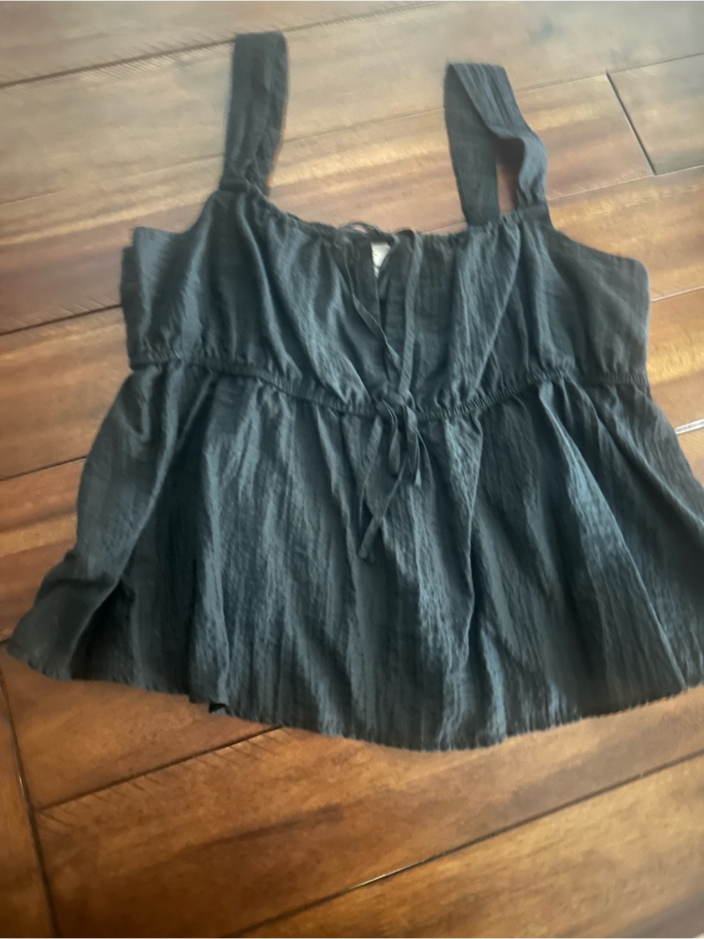 a new day Black Tie Tank Top